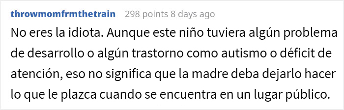 Esta mujer regañó a un niño molesto que toqueteaba sus cosas en un restaurante, y la madre del niño la confrontó