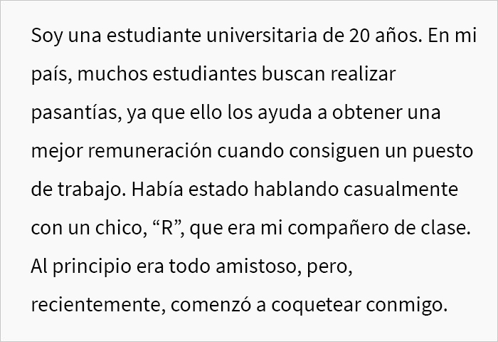 Esta estudiante les pregunta a los internautas si había arruinado la carrera de su compañero de clase al denunciarlo por su comportamiento agresivo