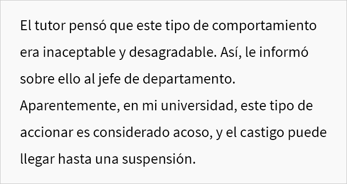 Esta estudiante les pregunta a los internautas si había arruinado la carrera de su compañero de clase al denunciarlo por su comportamiento agresivo