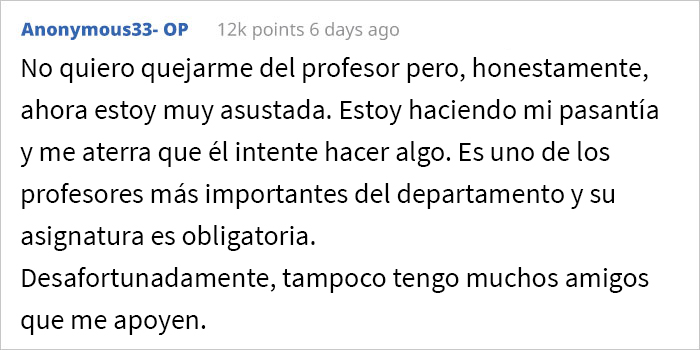 Esta estudiante les pregunta a los internautas si había arruinado la carrera de su compañero de clase al denunciarlo por su comportamiento agresivo