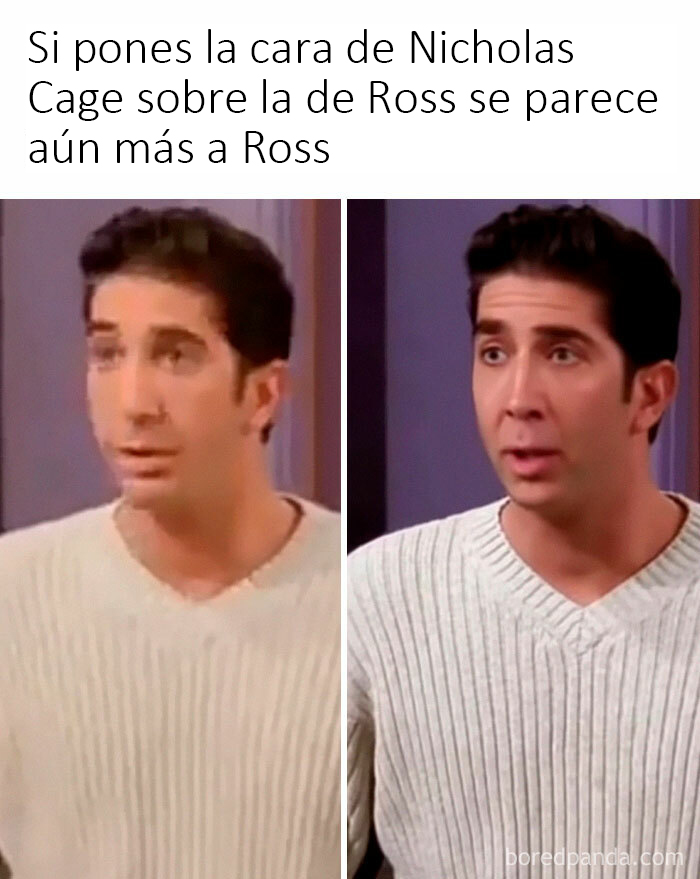 Gracias, odio la cara de Nicholas Cage en Ross