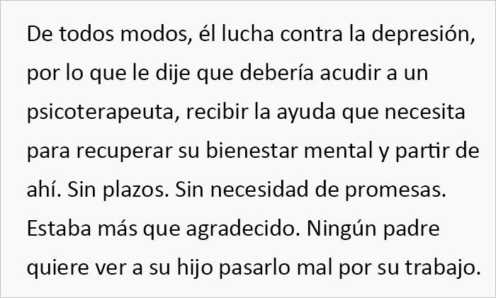 Este padre da ejemplo apoyando a su hijo tras dejar su trabajo de 45.000$ y pedir quedarse con él