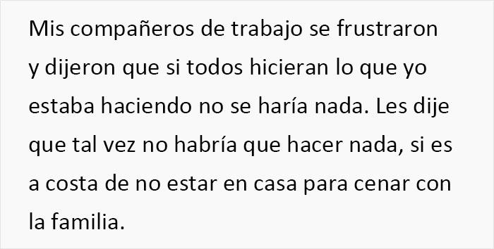 Esta mujer se niega a trabajar más allá de su horario estipulado, provocando un drama en el trabajo