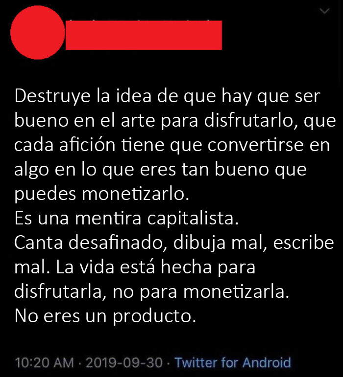 No eres un producto