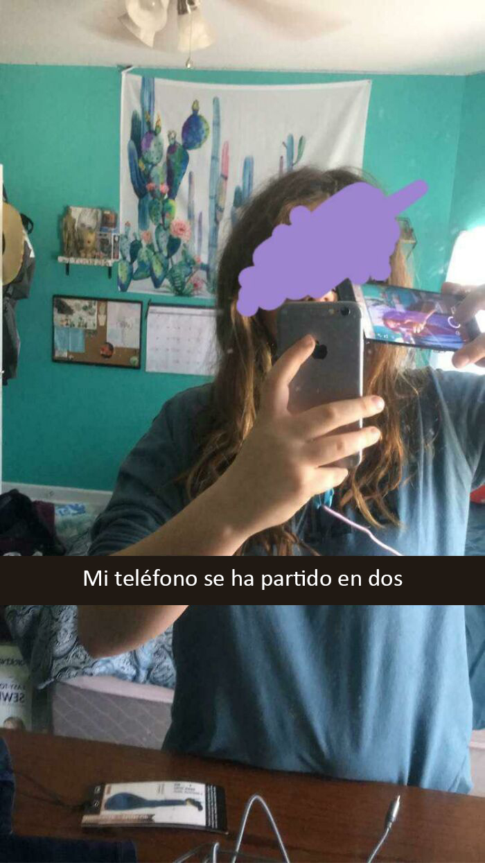 Mi amiga me dijo que se le rompió el teléfono y me envió esto