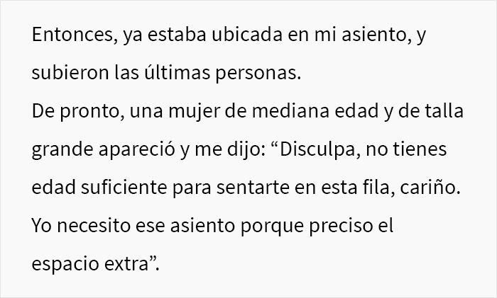 “Cariño, he estado en cientos de vuelos”: Esta mujer insultó a una chica porque no le cedió el asiento en el que ella ya estaba instalada