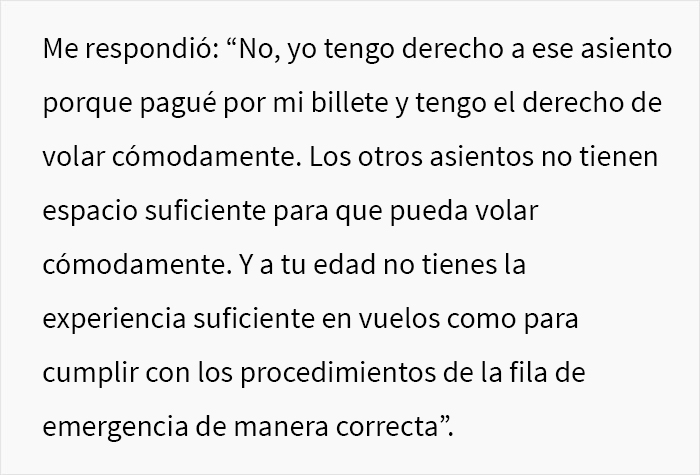 “Cariño, he estado en cientos de vuelos”: Esta mujer insultó a una chica porque no le cedió el asiento en el que ella ya estaba instalada