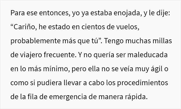 “Cariño, he estado en cientos de vuelos”: Esta mujer insultó a una chica porque no le cedió el asiento en el que ella ya estaba instalada