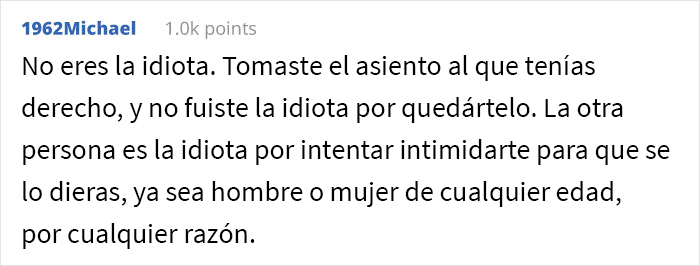 “Cariño, he estado en cientos de vuelos”: Esta mujer insultó a una chica porque no le cedió el asiento en el que ella ya estaba instalada