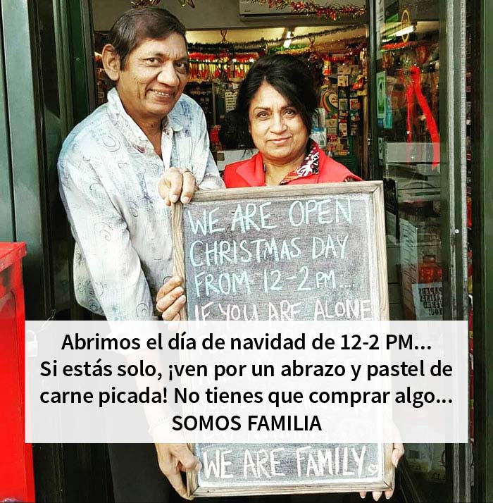 El verdadero espíritu de la navidad, de aquellos que ni siquiera la celebran