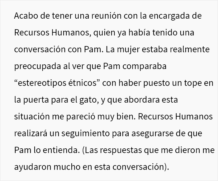 Este hombre hizo llorar a su compañera de trabajo por llamar “tonto” a uno de los gatos de la oficina, y el problema acaba involucrando a RR.HH