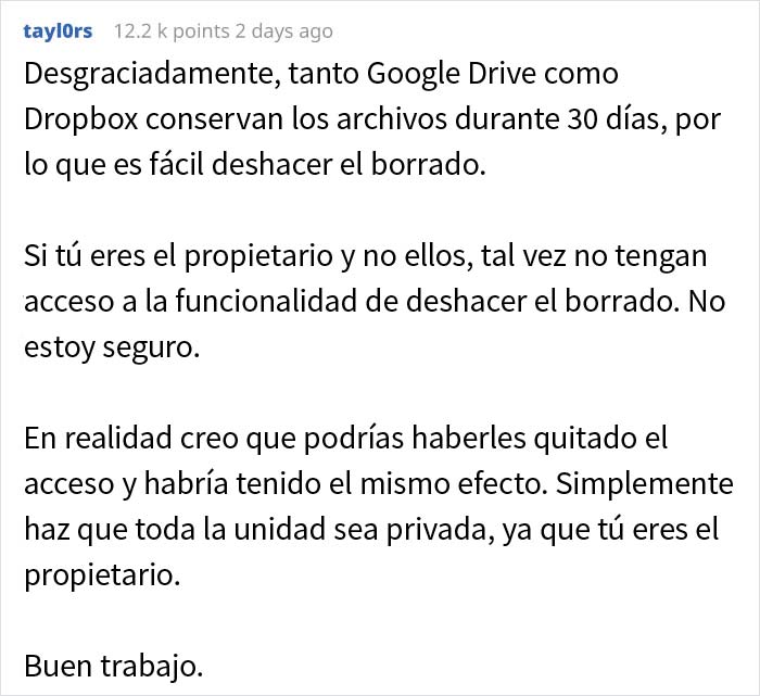 Este hombre descubrió que la empresa sigue usando su trabajo después de despedirlo por "mal rendimiento" y lo borró todo