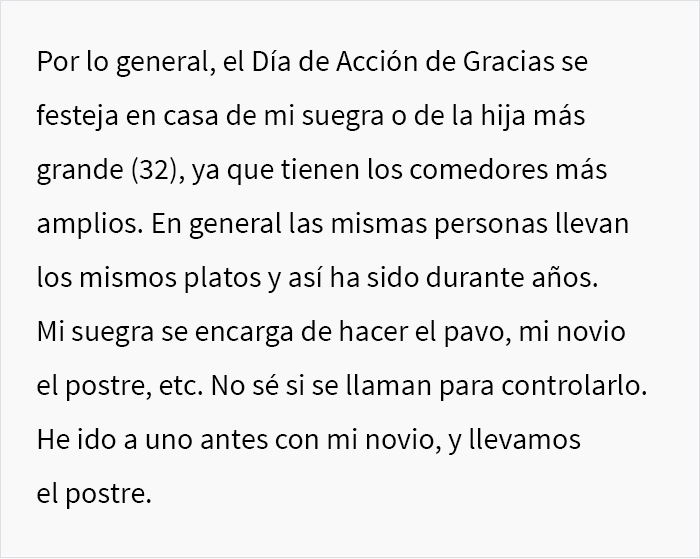 Esta madre nunca "recordaba" el nombre de la novia de su hijo, así que ella se vengó el Día de Acción de Gracias