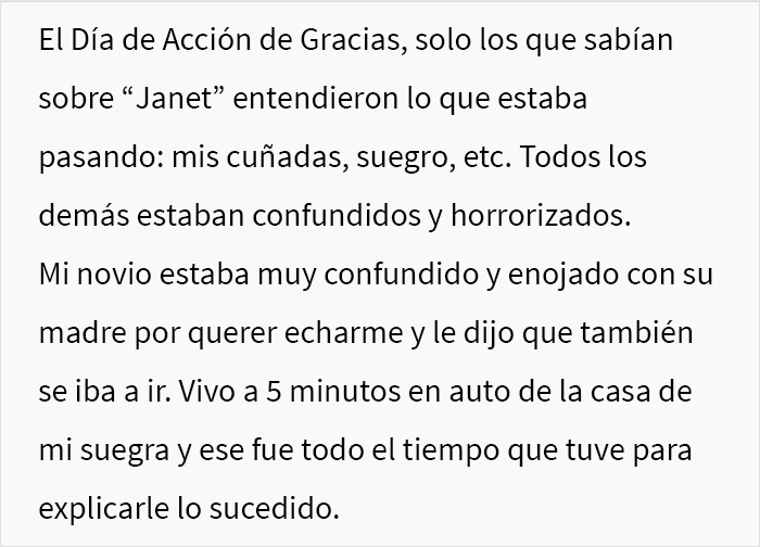 Esta madre nunca "recordaba" el nombre de la novia de su hijo, así que ella se vengó el Día de Acción de Gracias