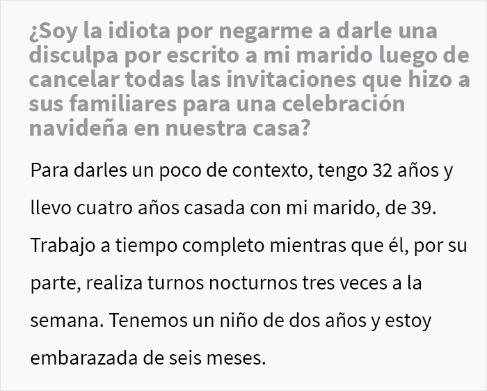 Este hombre faltó al respeto a su esposa invitando a su familia numerosa a celebrar Navidad durante 5 días sin preguntar