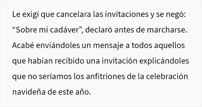 Este hombre faltó al respeto a su esposa invitando a su familia numerosa a celebrar Navidad durante 5 días sin preguntar