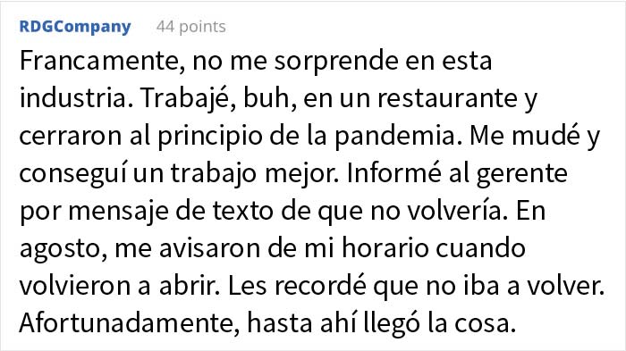 Esta empleada deja su trabajo, pero semanas después una nueva gerente intenta "despedirla" y es degradada