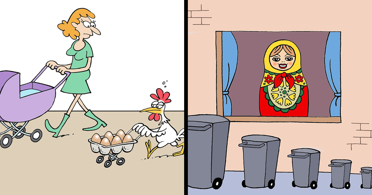 Este dibujante ilustra situaciones absurdas y divertidas que te harán reír (11 imágenes)