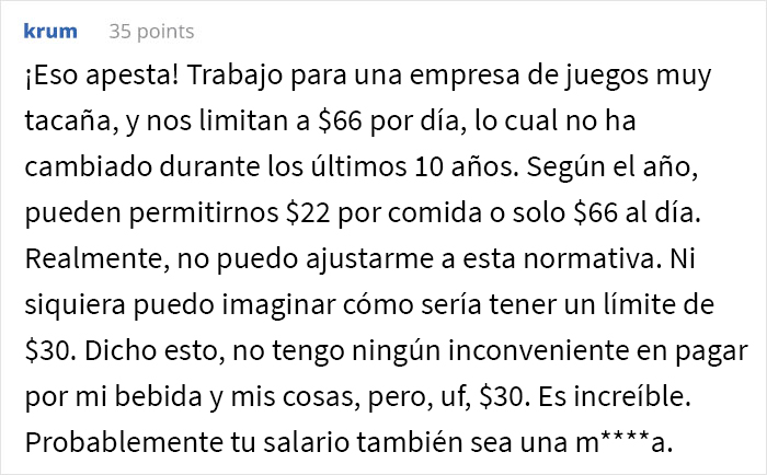 Esta empleada apenas usaba el dinero que le otorgaba su empresa, pero la regañaron por gastar 1,50$ extra una vez y decidió cumplir maliciosamente