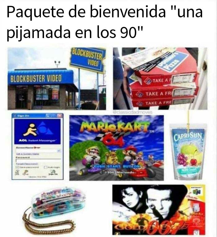 Paquete de bienvenida de nostalgia de los 90