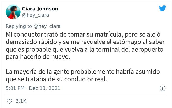 Una mujer tuitea la historia de cómo comprobar la matrícula de un conductor de Uber la salvó de una posible trata de personas