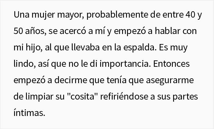 Este padre pregunta si se equivocó por hacer llorar a una mujer que le decía cómo debía limpiar y vestir a su bebé