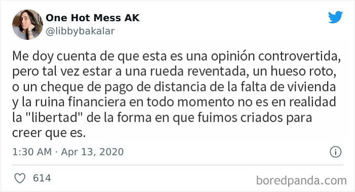 No es una opinión controvertida