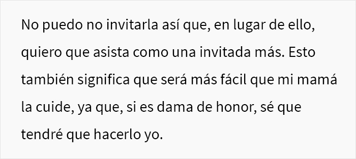 Esta madre esperaba que su hija hiciera que su hermana enferma mental fuera su dama de honor, pero la futura novia se niega