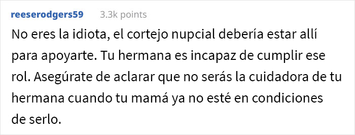 Esta madre esperaba que su hija hiciera que su hermana enferma mental fuera su dama de honor, pero la futura novia se niega