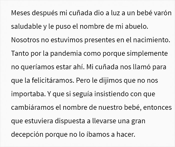 Esta cuñada robó el nombre de un bebé por rencor y se arrepintió tras ver la reacción de los padres