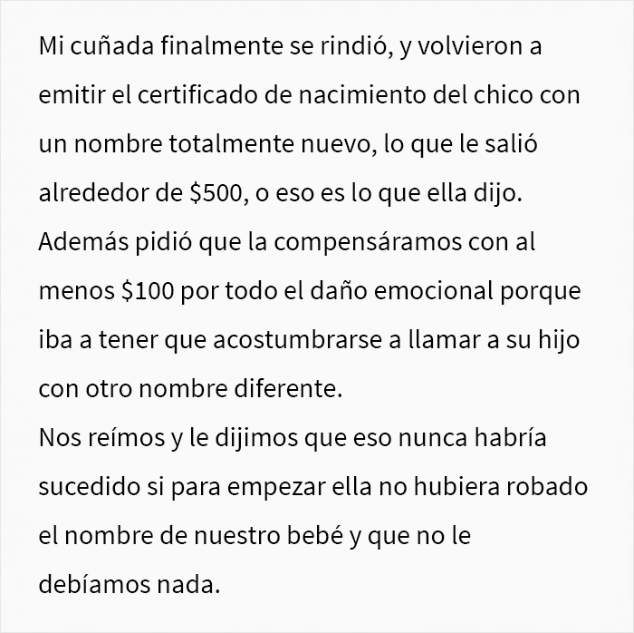 Esta cuñada robó el nombre de un bebé por rencor y se arrepintió tras ver la reacción de los padres