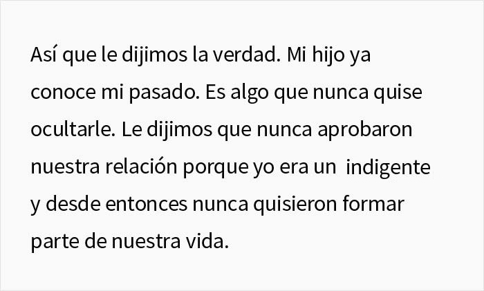 Este padre explicó a su hijo de 16 años que fue indigente en el pasado y por eso los abuelos cortaron la relación con su familia, y acaba causando un drama