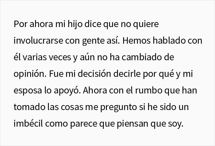 Este padre explicó a su hijo de 16 años que fue indigente en el pasado y por eso los abuelos cortaron la relación con su familia, y acaba causando un drama