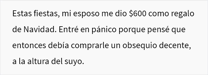 Este hombre se enfureció con su esposa frente a su familia porque ella había comprado los regalos más baratos de la lista y le dijo que había arruinado la Navidad