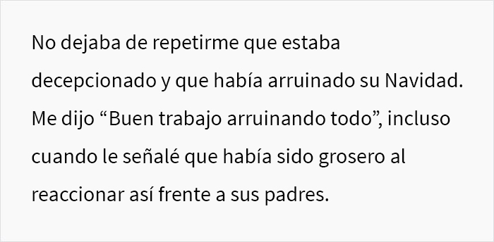 Este hombre se enfureció con su esposa frente a su familia porque ella había comprado los regalos más baratos de la lista y le dijo que había arruinado la Navidad