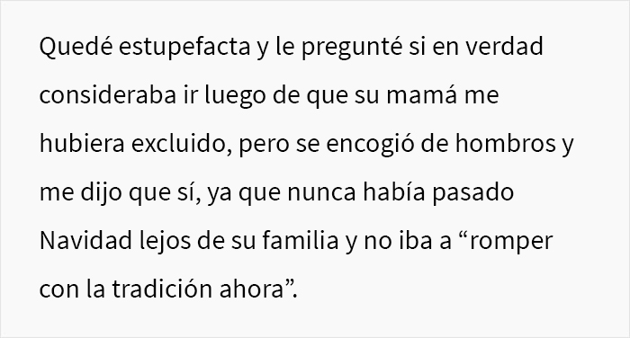 Esta mujer no fue invitada a la fiesta de Navidad de la familia de su esposo debido a sus “puntos negativos” del año anterior, y el drama comenzó cuando no empacó las maletas de su esposo