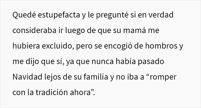 Esta mujer no fue invitada a la fiesta de Navidad de la familia de su esposo debido a sus “puntos negativos” del año anterior, y el drama comenzó cuando no empacó las maletas de su esposo