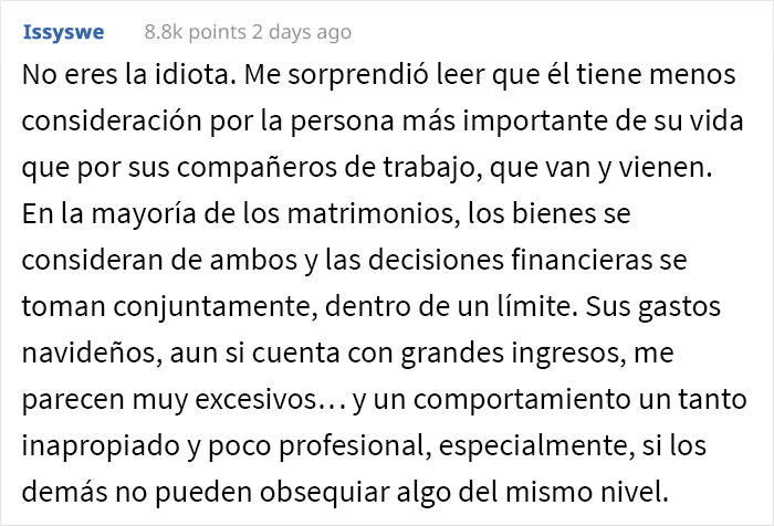 Esta mujer confrontó a su esposo tras encontrar la lista de regalos de Navidad y descubrir que el suyo era el más barato de todos