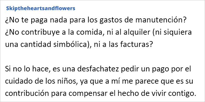 Esta abuela pide dinero por cuidar de su nieto a pesar de vivir con su hija y todos los gastos pagados