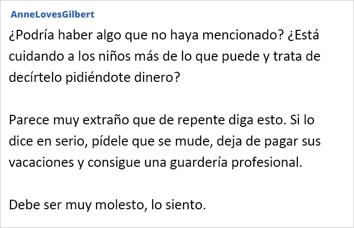 Esta abuela pide dinero por cuidar de su nieto a pesar de vivir con su hija y todos los gastos pagados