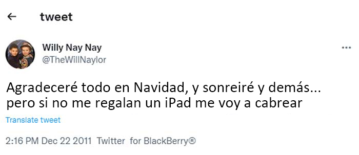 Mejor darle un iPad