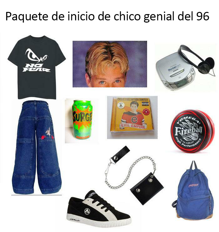 Yo era un 50% genial en el 96