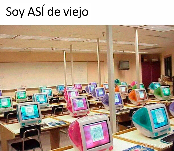 Un aula de finales de los 90