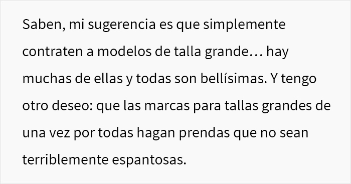 Esta modelo revela por qué las modelos de talla grande tienen rostros delgados en las fotografías: simplemente son modelos delgadas utilizando trajes con relleno