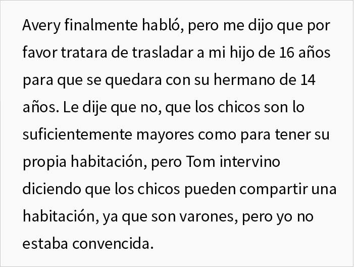 Esta mujer se niega a echar a su hijo de su habitación para usarla como cuarto para el bebé que exigen su hija y yerno