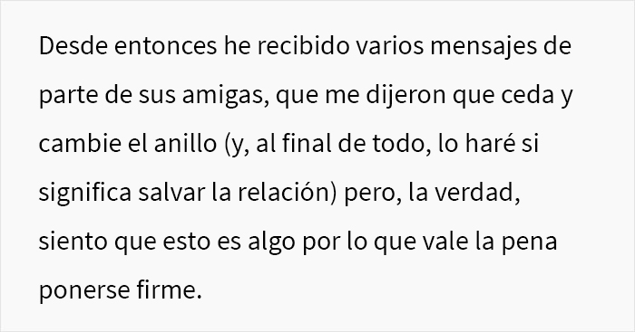 “¿Soy idiota por comprarle a mi prometida un diamante fabricado en un laboratorio y negarme a cambiarlo por una piedra natural?”