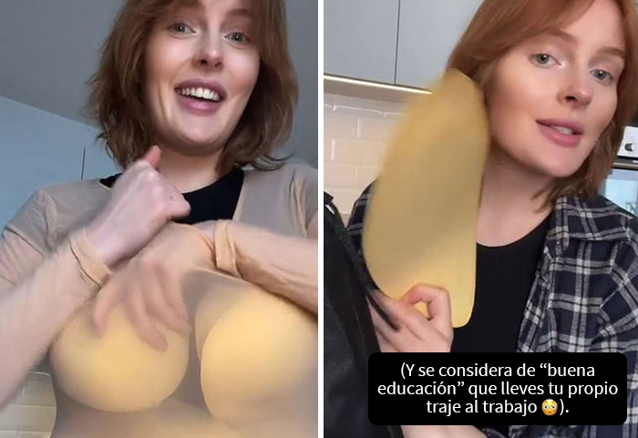 Esta modelo revela por qué las modelos de talla grande tienen rostros delgados en las fotografías: simplemente son modelos delgadas utilizando trajes con relleno