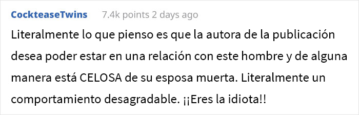 A esta mujer le pareció confuso que un hombre viudo siguiera usando su anillo de casamiento, así que lo mencionó durante el almuerzo y las cosas se salieron de control