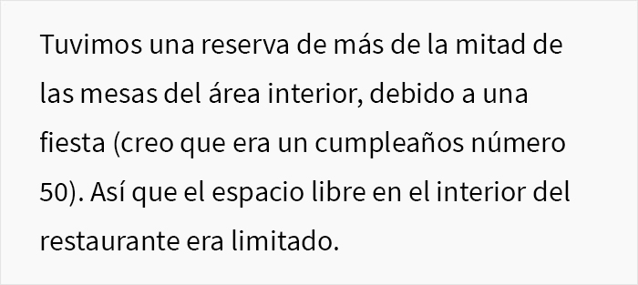 Esta grosera Karen no escuchó las advertencias del camarero sobre la lluvia e hizo que todo su grupo perdiera la mesa