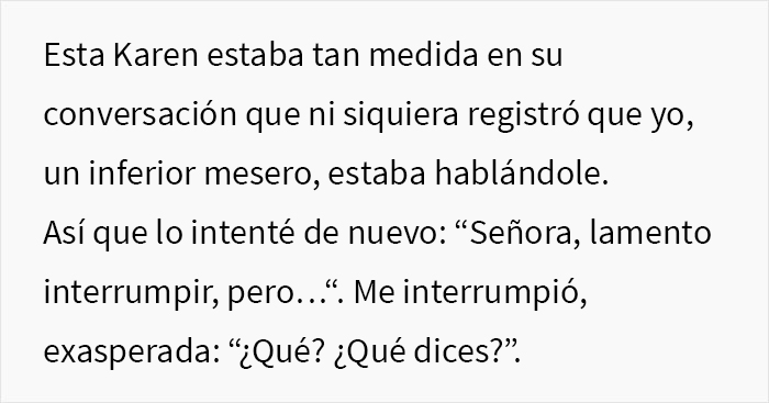 Esta grosera Karen no escuchó las advertencias del camarero sobre la lluvia e hizo que todo su grupo perdiera la mesa